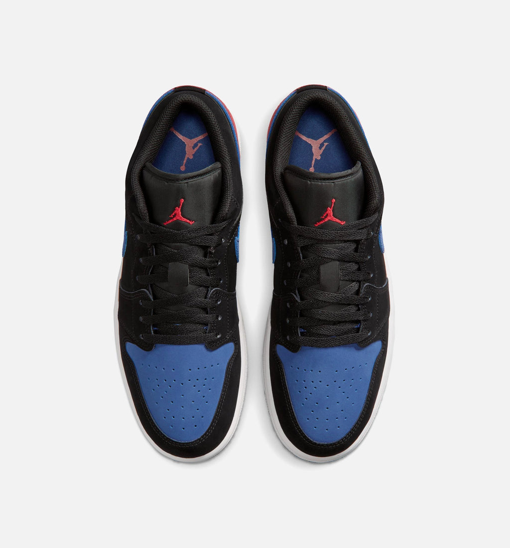 Air Jordan 1 Low Mens Lifestyle Shoe - Black/Summit White/True Blue/Varsity Red