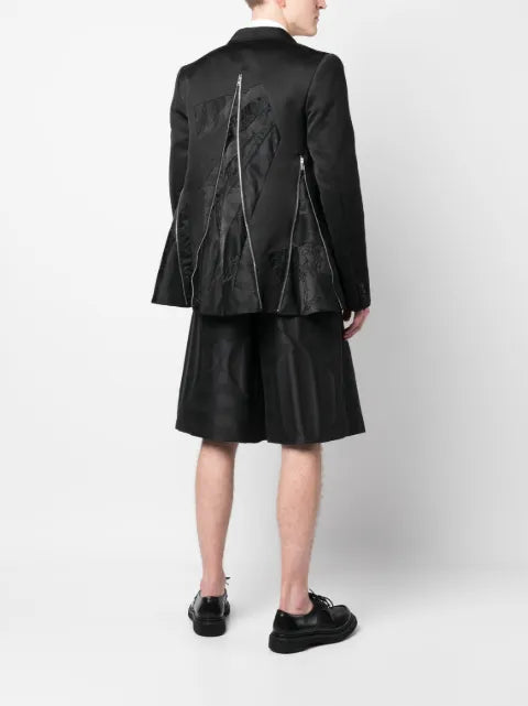 Comme des Garçons Homme Plus zip-details blazer