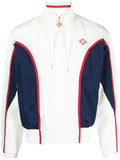 Casablanca panelled zip-up track jacket