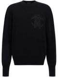 Roberto Cavalli logo-embroidered wool sweatshirt