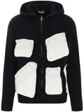 Black Comme Des Garçons flap-pocket hoodie