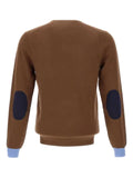 Sun68 elbow-patch crew-neck sweater