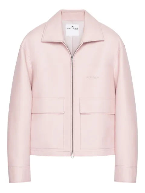 Courrèges double-pocket leather jacket
