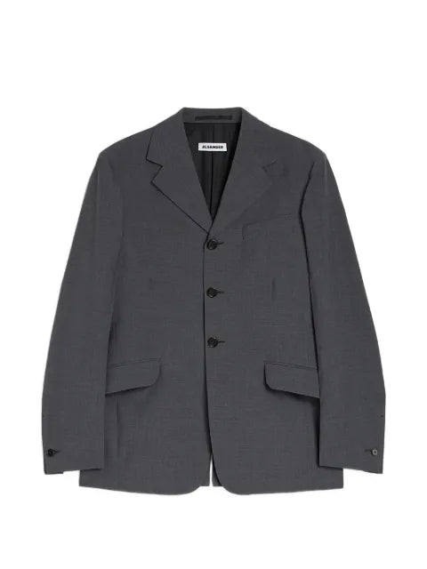 Jil Sander wool poplin tailored jacket