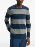 Levi's Original Housemark striped logo-patch sweater