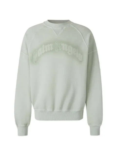 Palm Angels logo-embroidered raglan-sleeve sweater
