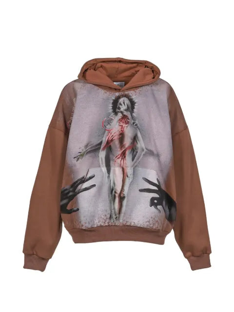 Forbidden Knowledge graphic-print hoodie