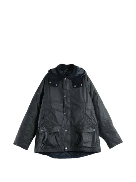 Barbour Beaufort waxed-cotton hooded jacket