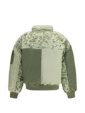 Alpha Industries colour-block camouflage-print bomber jacket