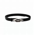 Loselos Leather Belt Sacred Emblem Geometric Metal Buckle Waist Belt