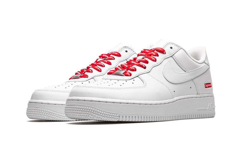 Supreme x Nike Air Force 1 Low "Mini Box Logo" White (CU9225-100)