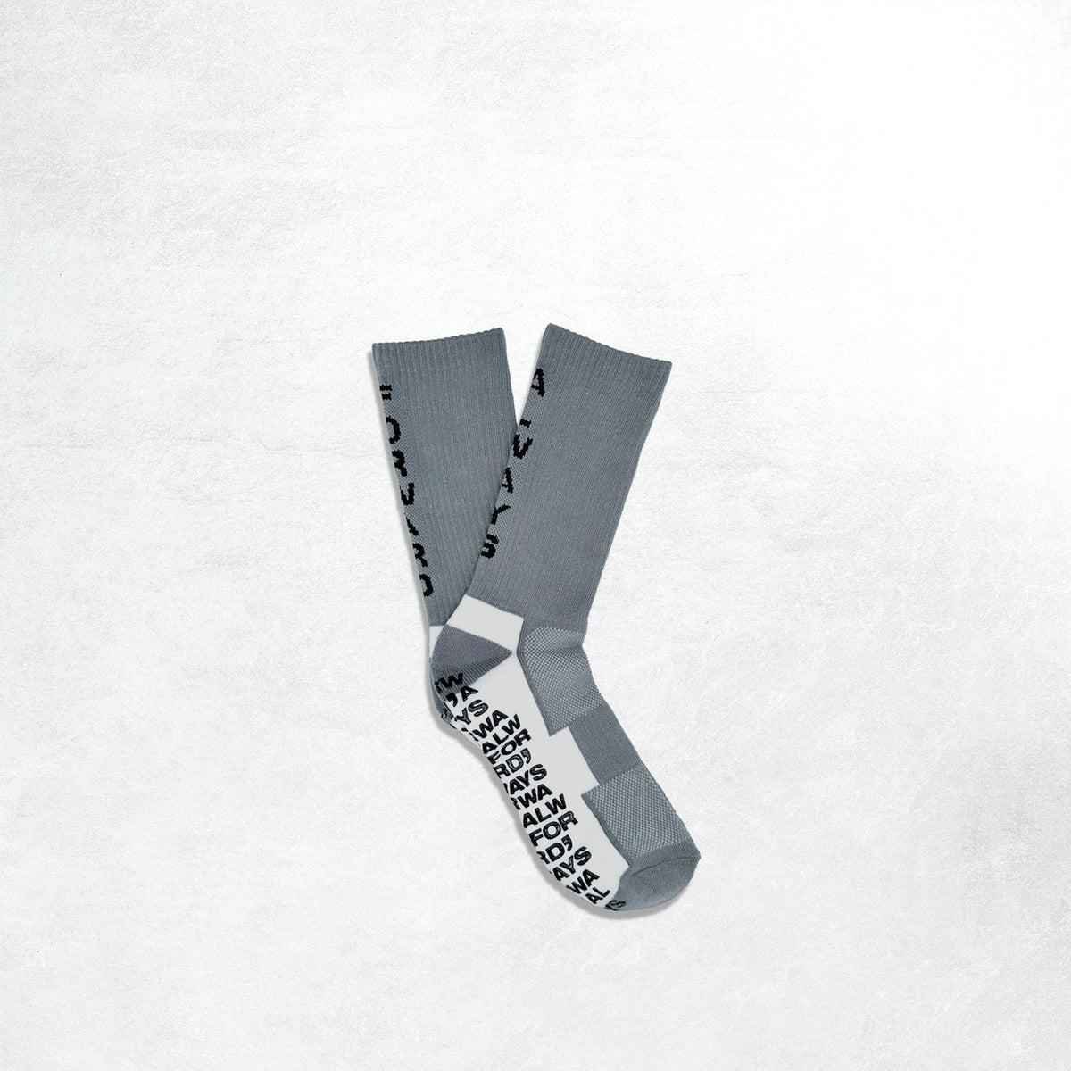 Forward, Always Active Tech Sock: Steel/White