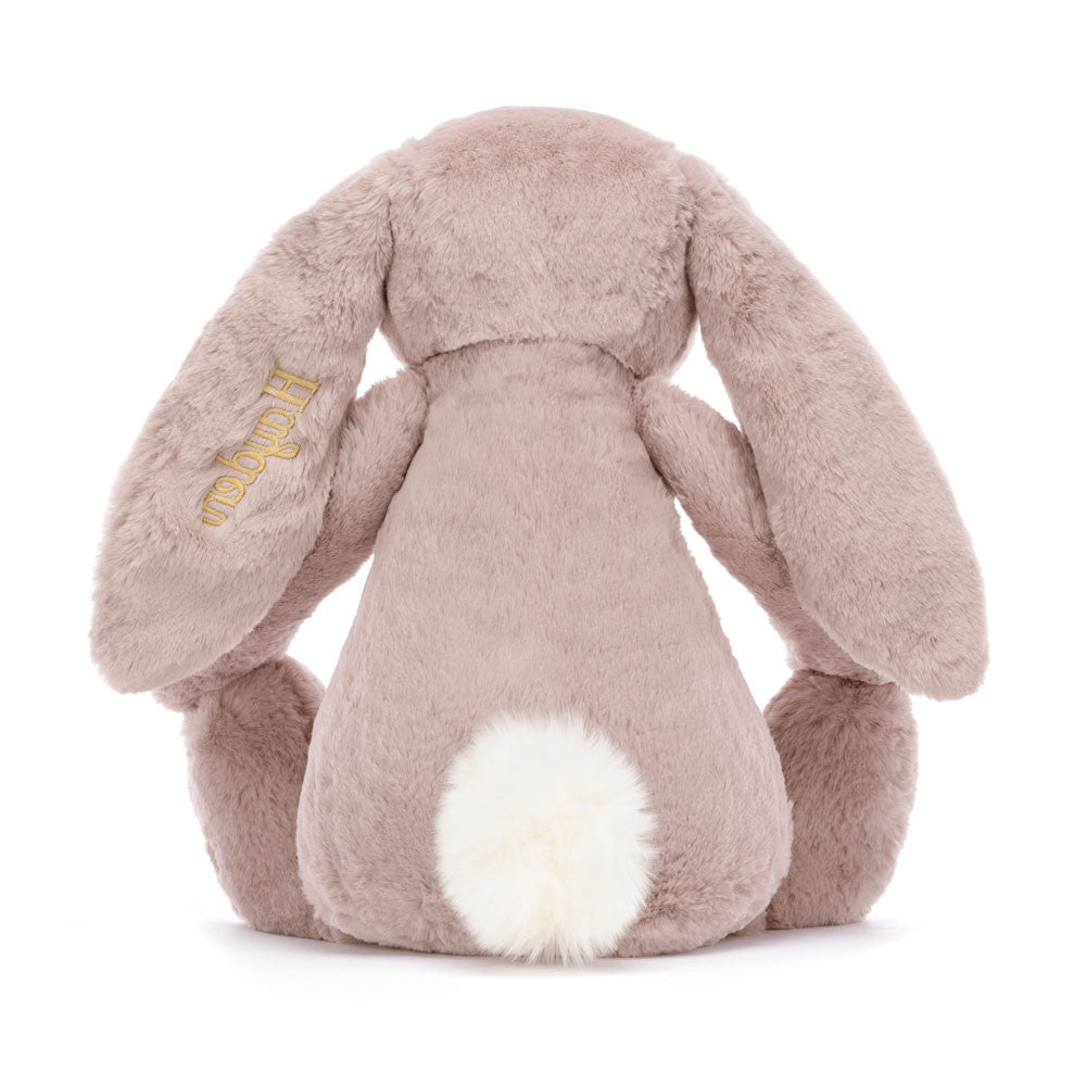 Personalized Bashful Luxe Bunny Rosa Huge