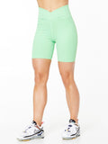 RIBBED V WAIST BIKER