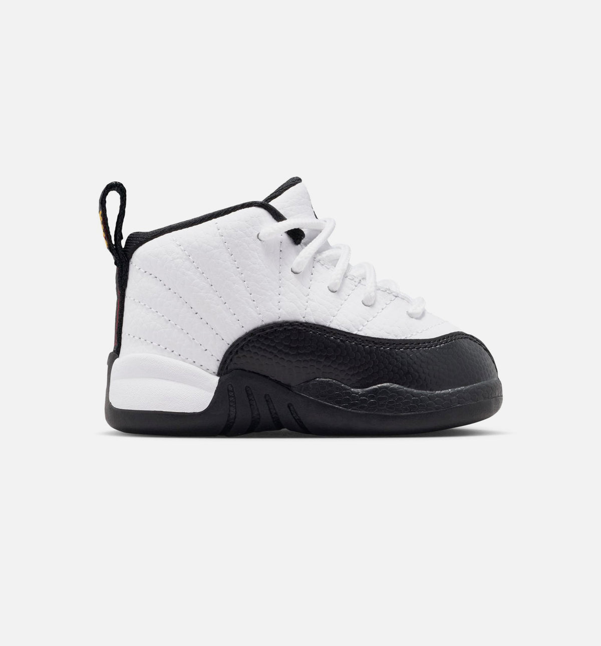 Air Jordan 12 Retro Taxi Infant/Toddler Lifestyle Shoe – White/Black/Taxi
