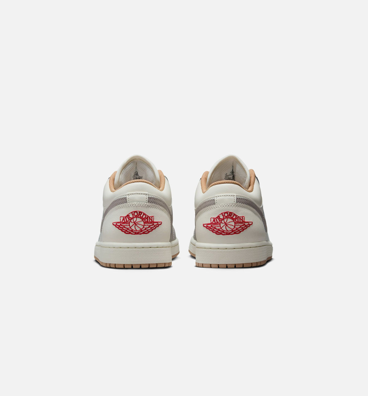 Air Jordan 1 Low Men's Lifestyle Shoes - Sail Fire Red