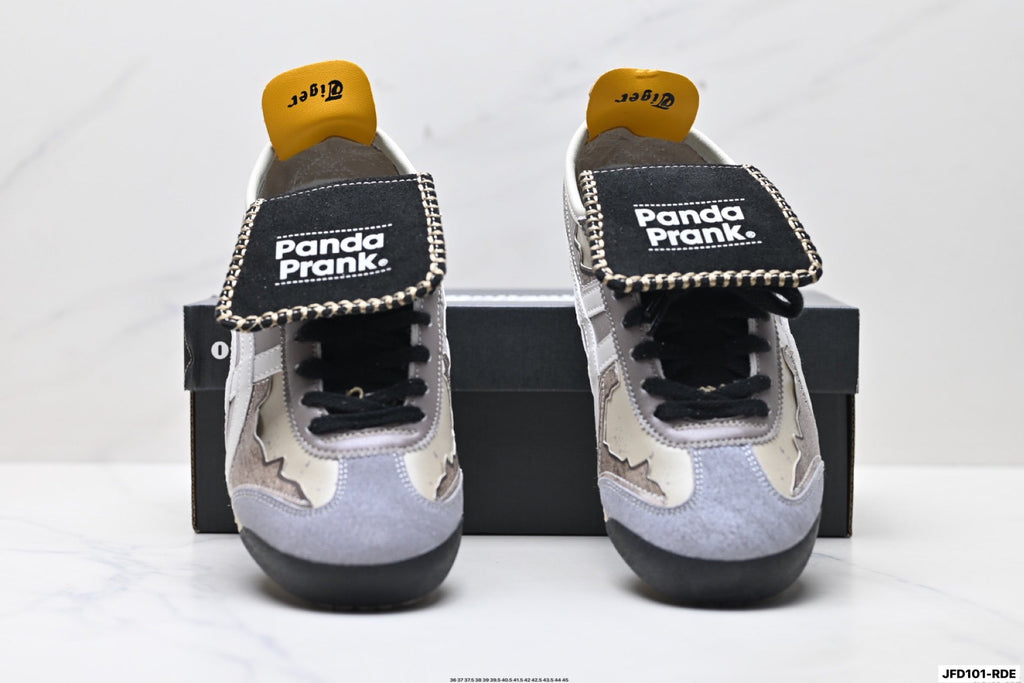Onitsuka Tiger Retro Low Top Gray Black Yellow Unisex Shoes Style 28