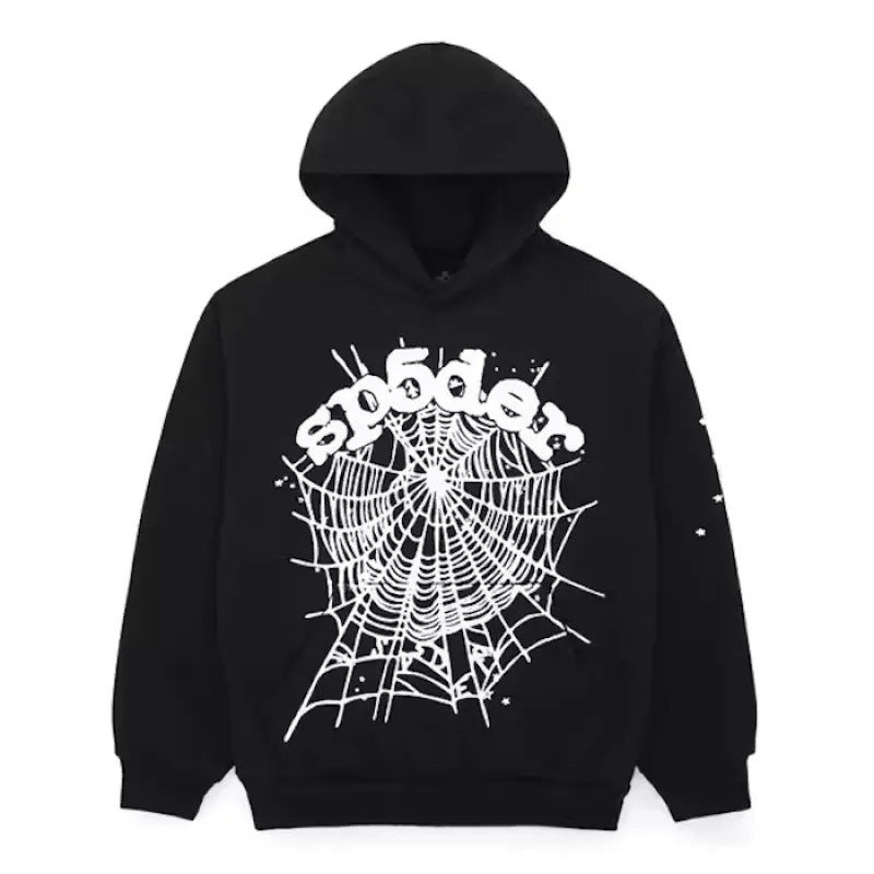 Sp5der  Web Hoodie Black