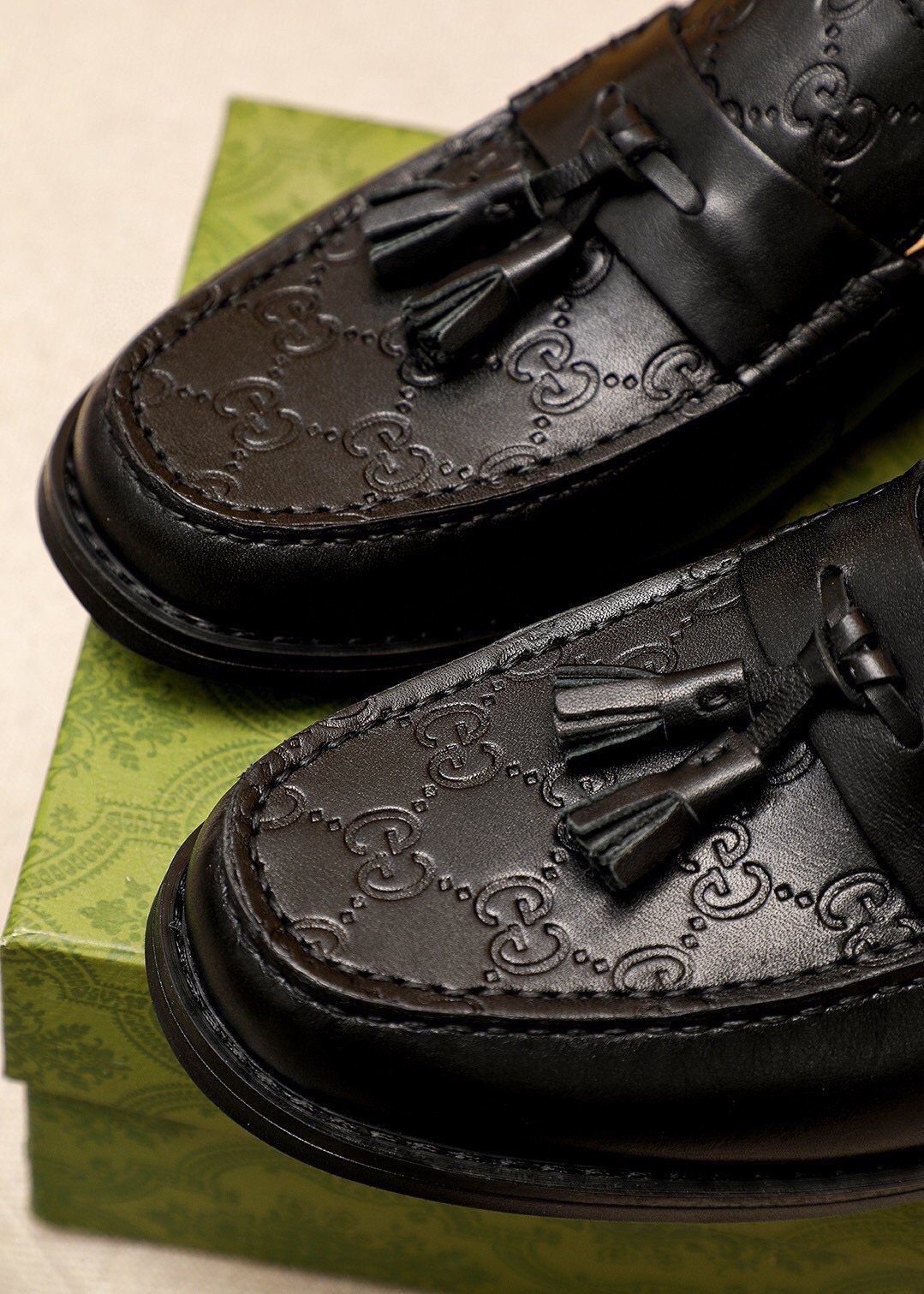 Gucci Black Tassel Loafers
