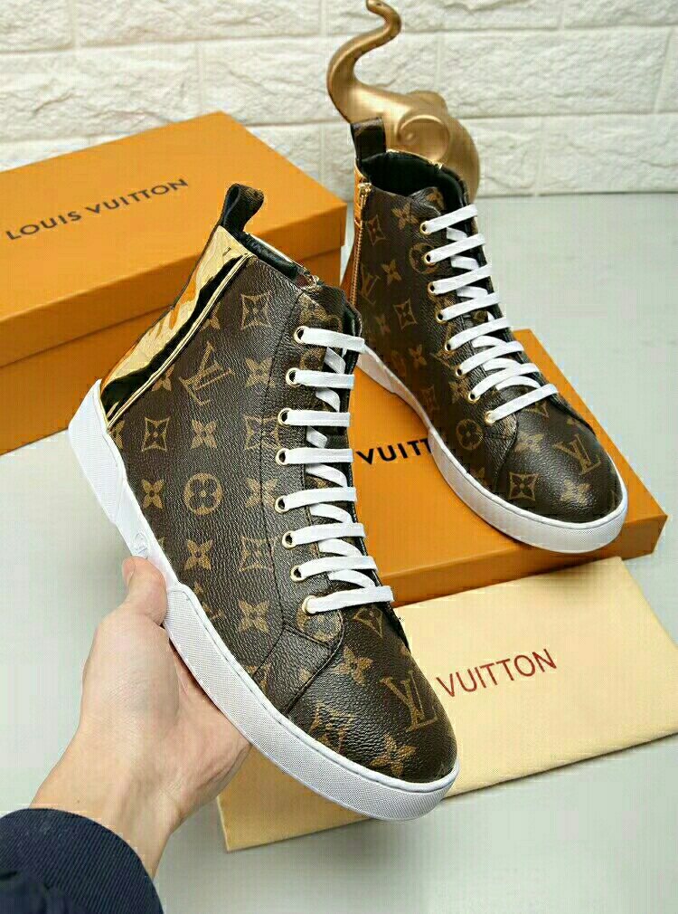 Louis Vuitton Monogram High-Top Sneakers