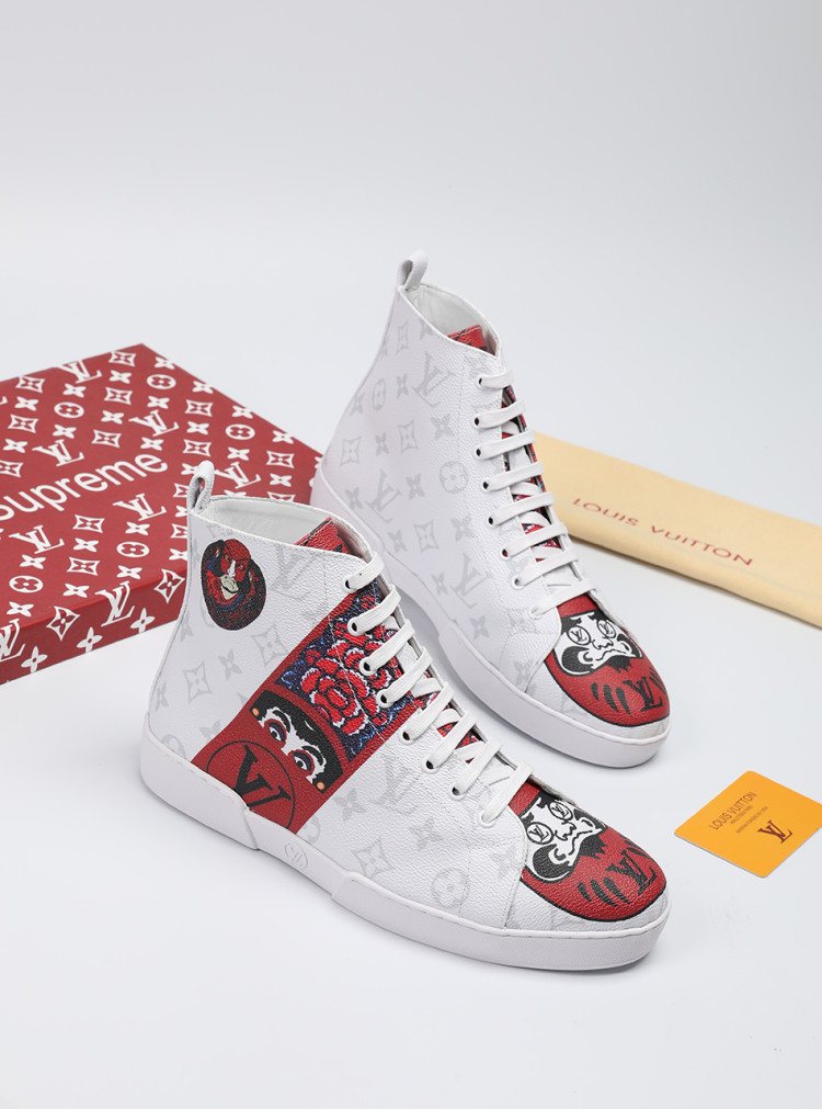 Animal Graphic High-Top Sneakers