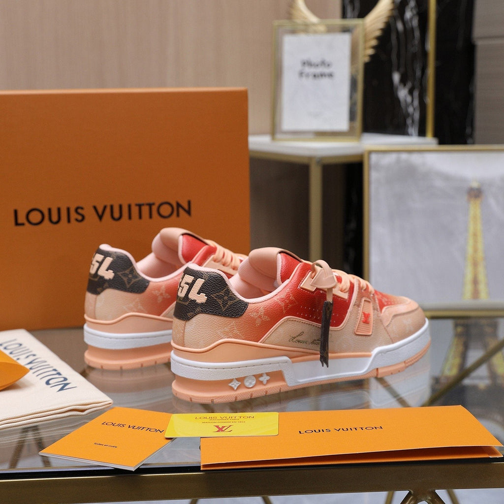 Louis Vuitton Color-Blocked Low-Top Sneakers